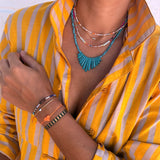Michaela Turquoise Pendant Necklace