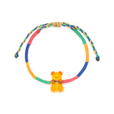 Kids Orange Gummy Bear Rainbow Bracelet