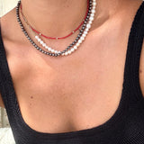 Amara Pearl & Chain Necklace