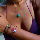 Paula Turquoise Teardrop Necklace