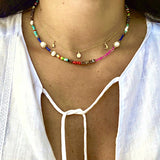 Jessica Pearl Beaded Choker - OIYA