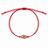 Clare Sterling Silver Evil Eye Bracelet