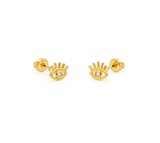 Gold Eye Studs - OIYA
