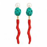 Tyla Gem & Pearl Earrings