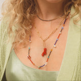 Yeji Square Evil Eye Necklace