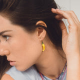 Banana Hoop Earrings - OIYA