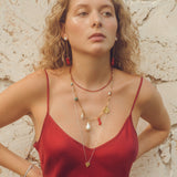 Coral Drop Earrings