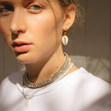 Hailey Cowrie Shell Hoop Earrings - OIYA