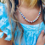 Kids Freshwater Baroque Pearl Rainbow Necklace