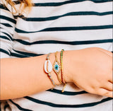 Kids Braided Cowrie Shell Bracelet