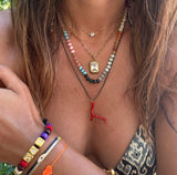 Mini Mariah Glass Evil Eye Bracelet - OIYA