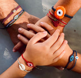 Kids Evil Eye Braided Bead Bracelet