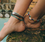 Duo Color Cowrie Shell Anklet