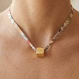 Liberty Gold Evil Eye Charm Necklace - OIYA