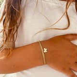 Kids Gold Butterfly Charm Bracelet