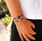 Kids Rainbow Heart Bracelet