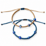 Multi Evil Eye Braided Bracelet