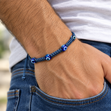 Multi Evil Eye Braided Bracelet - OIYA
