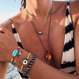 Blue Candy Shell Bracelet - OIYA