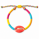 Salmon Candy Shell Bracelet - OIYA