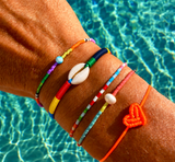 Rainbow Cowrie Shell Bracelet - OIYA