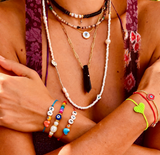 Havana Pearl Beaded Bracelet