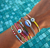 Mini Penelope Ceramic Evil Eye Bracelet