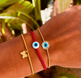Gold Butterfly Charm Bracelet - OIYA
