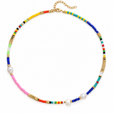 Jessica Pearl Beaded Choker - OIYA