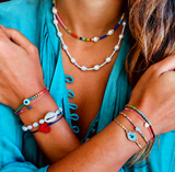 Jessica Pearl Beaded Choker - OIYA