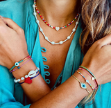 June Heart Beaded Necklace
