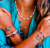 Rainbow Beaded Choker