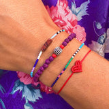 Luca Lava Beaded Bracelet
