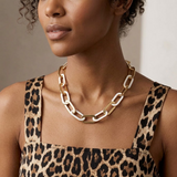 Eva Gold Link Necklace - OIYA