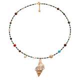Katya Tulip Seashell Beaded Necklace
