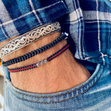 Taylor Red Sterling Silver Bracelet