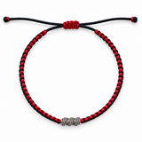 Taylor Red Sterling Silver Bracelet