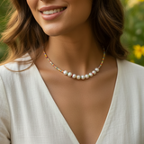 Chantelle Pearl Beaded Choker - OIYA