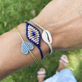 Braided Cowrie Shell Bracelet