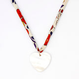 Liberty Mother of Pearl Charm Necklace - OIYA