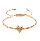 Miyuki Heart Bracelet