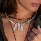 Addison Pearl & Stone Choker - OIYA