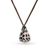 Spotted Seashell Suede Necklace - OIYA