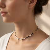 Elektra Pearl Beaded Choker - OIYA