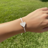 Snowy Heart Bracelet