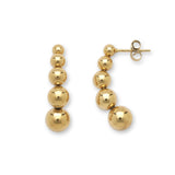 Haley Gold Bead Earrings