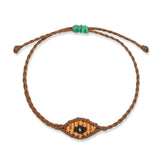 Small Mocha Evil Eye Bracelet