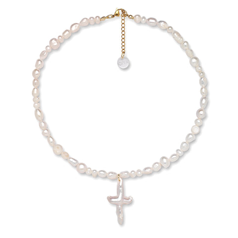 Faith Raw Pearl Choker