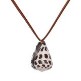 Spotted Seashell Suede Necklace - OIYA