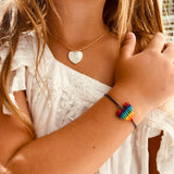 Kids Rainbow Heart Bracelet - OIYA